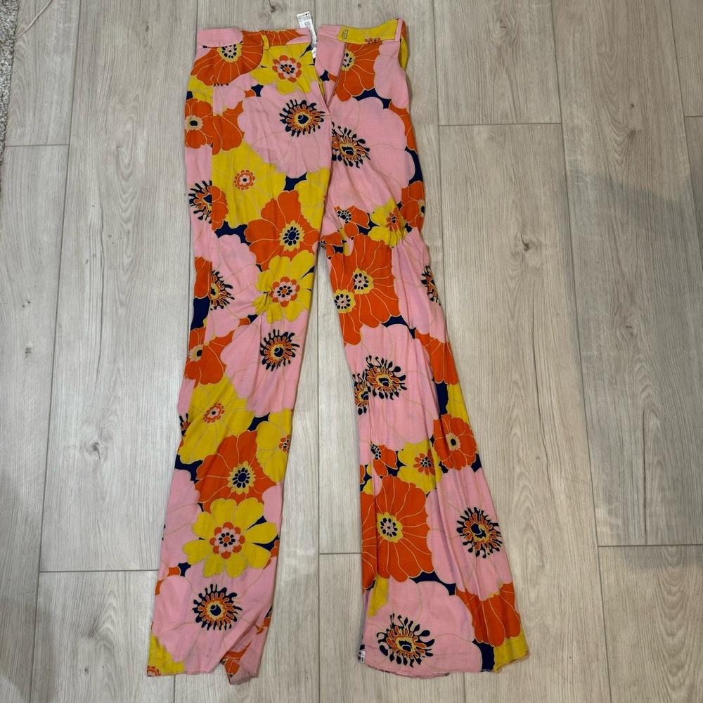 ZARA flower flair pants